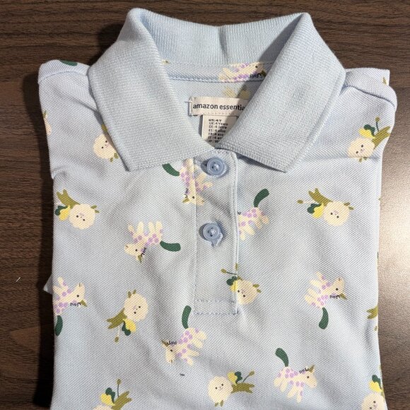 Adorable Amazon Essentials Polo - Toddler Girl (4T) - Picture 1 of 7